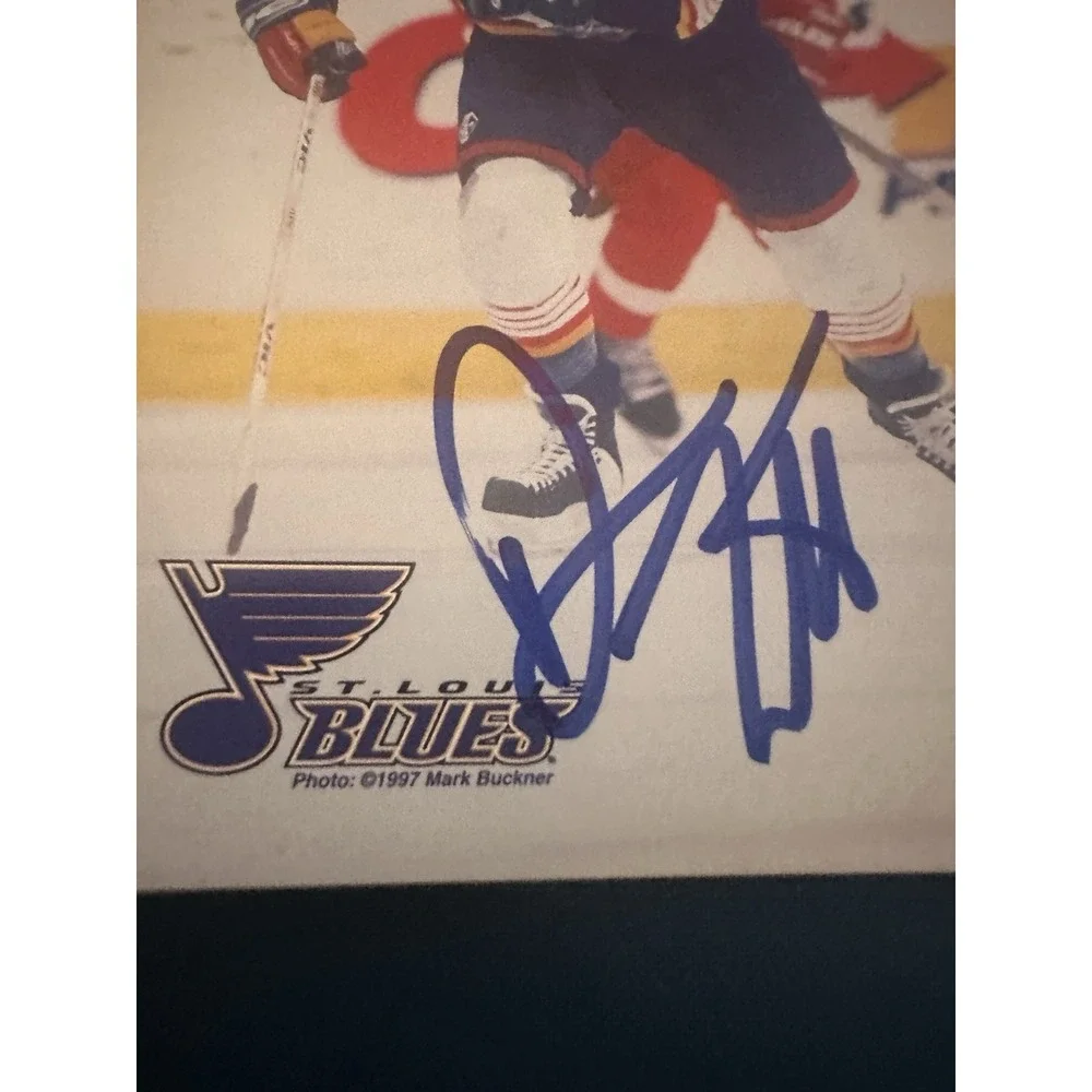1997 Darren Turcotte Autographed Card #9 St Louis Blues 4x6